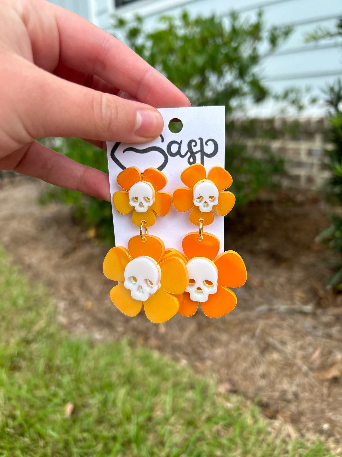 Skull Flower Orange