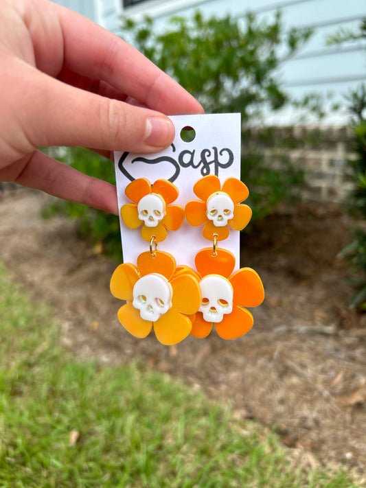 Skull Flower Orange