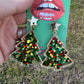 Green & Gold Glitter Trees