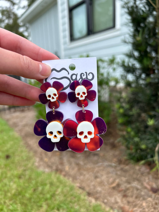 Skull Flower Purple