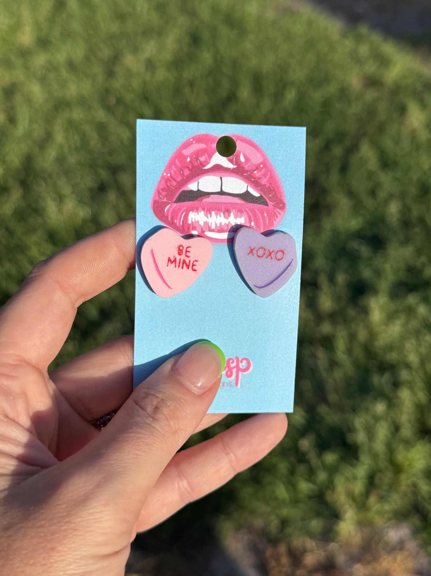 Conversation Heart Studs