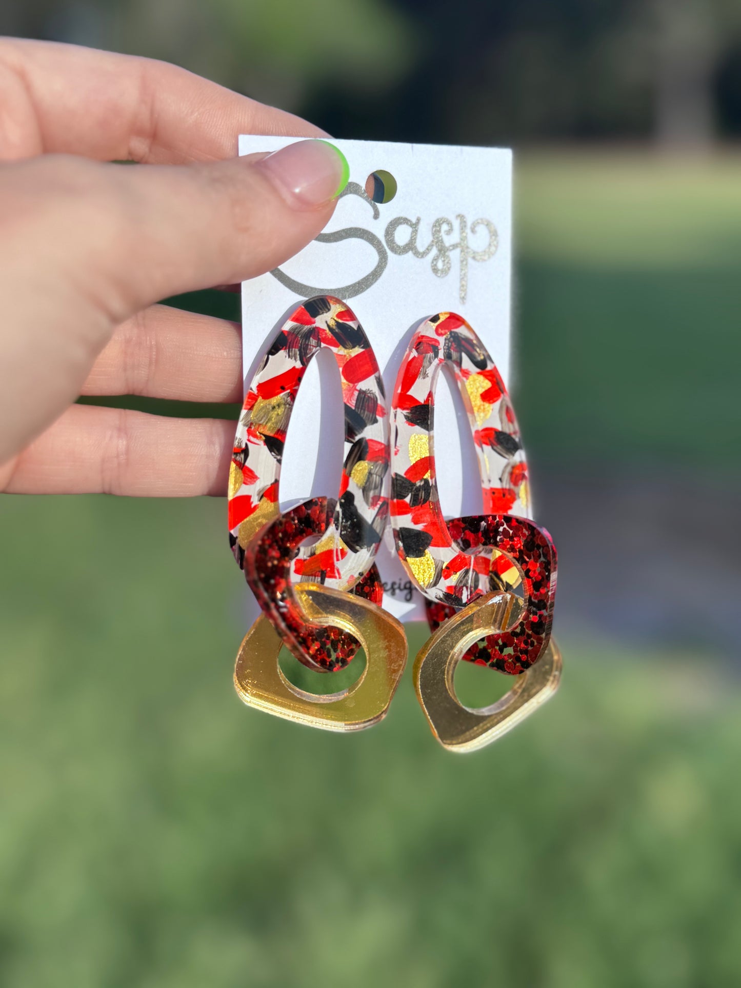 Handpainted Hooptie Hoops